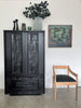 1970's  American Pueblo Brutalist Armoire