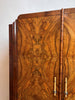 1940's Burlwood Armoire Wardrobe