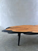 1970's Mid Century Cypress Live Edge Table