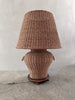 Vintage French Wicker Lamp