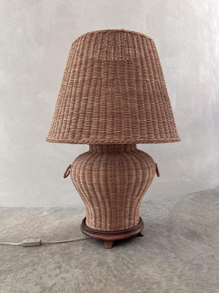 Vintage Wicker Lamp