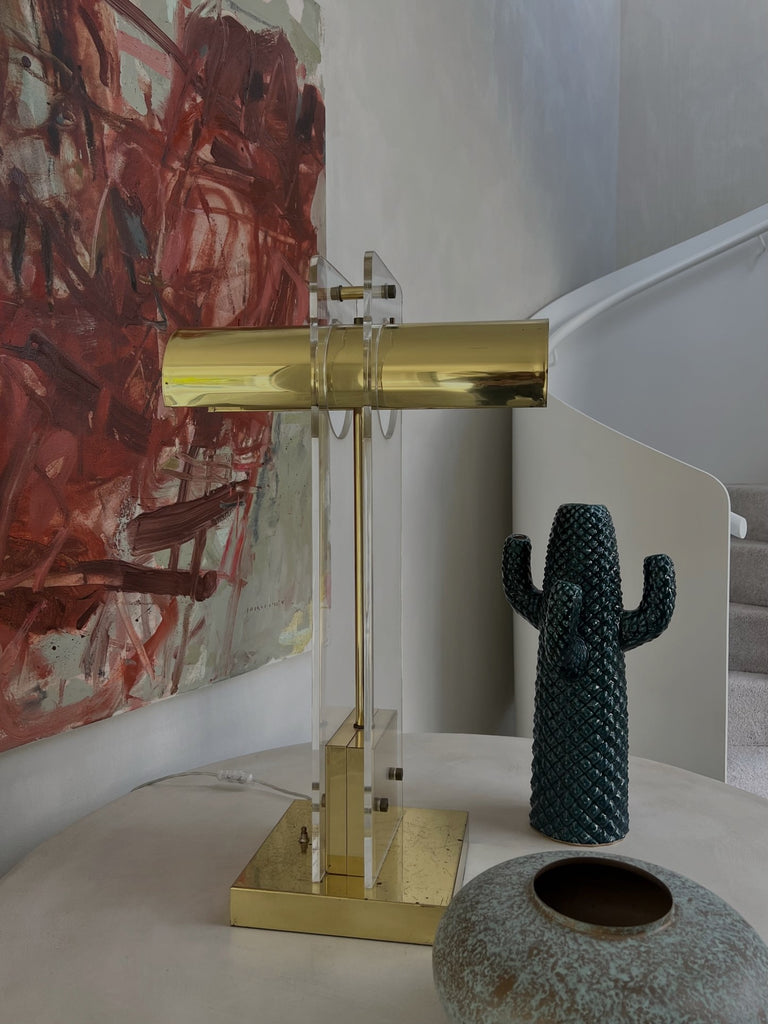 1970's American Lucite Lamp