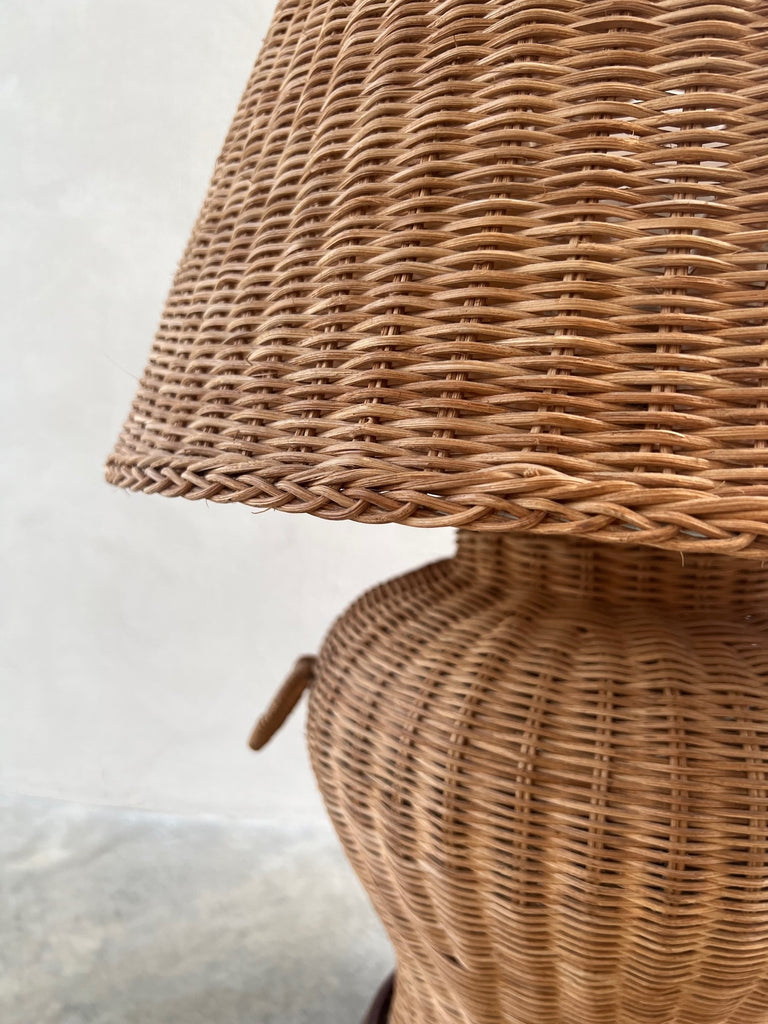 Vintage Wicker Lamp
