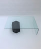 Geo Abstract Cantilevered Glass Table