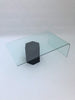 Geo Abstract Cantilevered Glass Table