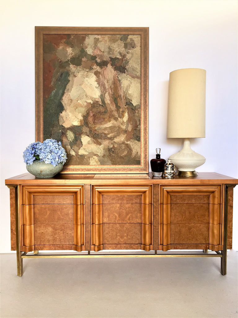 SOLD American Burlwood Dresser