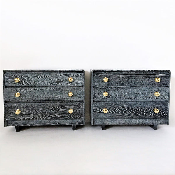 SOLD Large Cerused Oak Chests