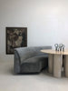 SOLD Vintage Curved Sofa with Lucite Legs
