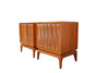 Pair of Mid Century Walnut Nightstands
