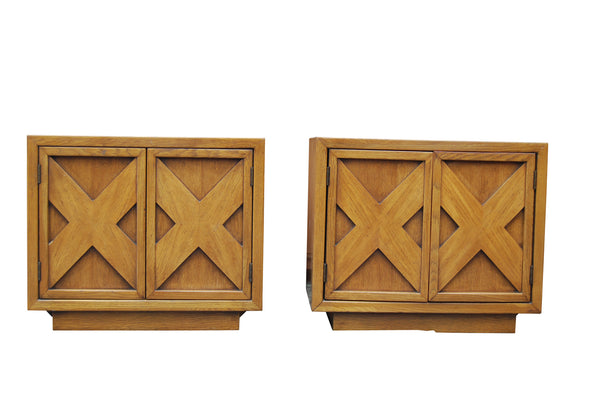 Vintage Oak Nightstands by Lane Furniture