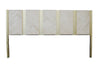 Ello Vintage Brass & Travertine Headboard