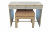 Travertine and Brass desk/console by Ello Furniture