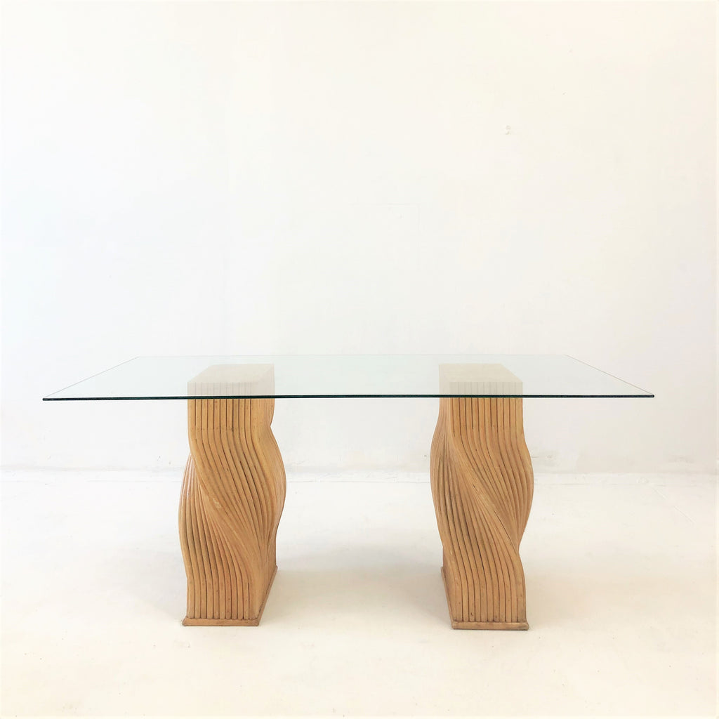 Gabriella Crespi Style Reed Dining Table