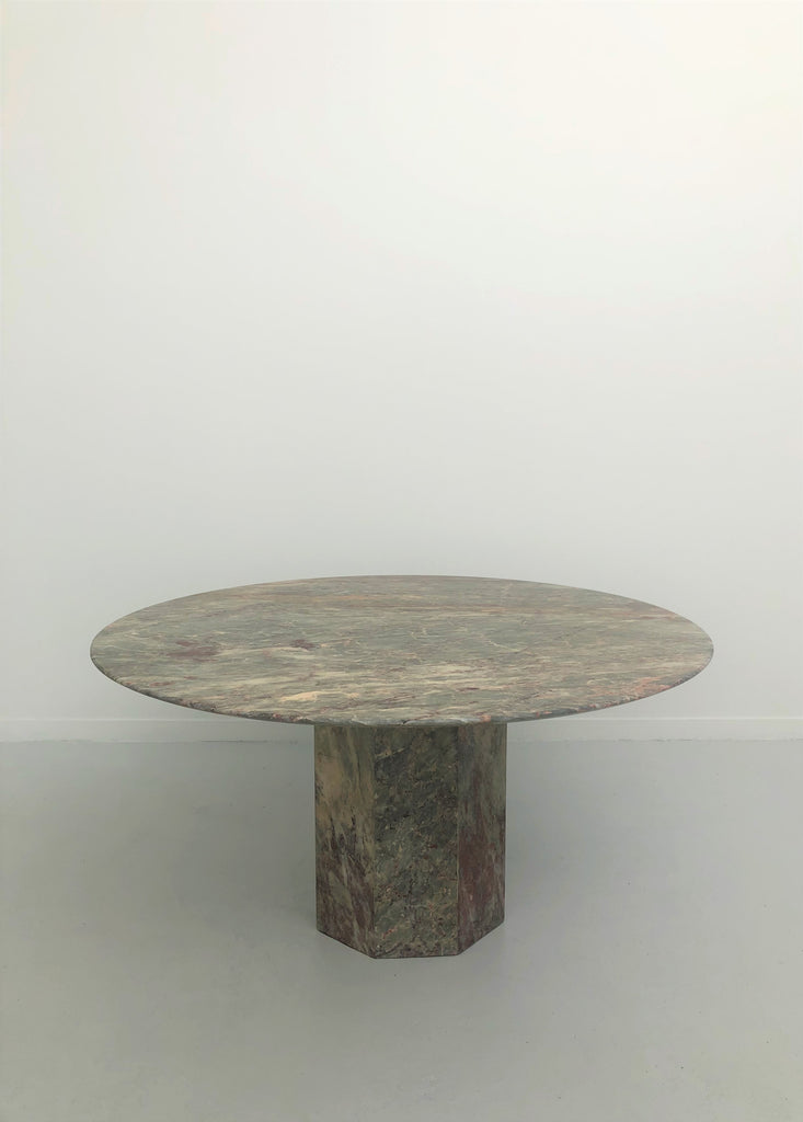 Vintage Italian Jade Marble Dining Table