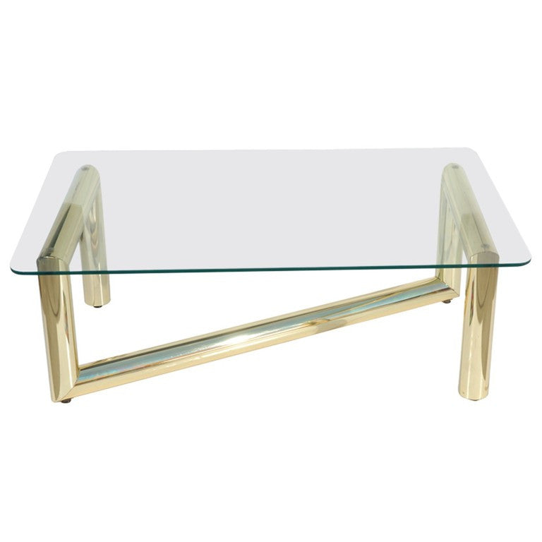 Karl Springer Brass coffee table