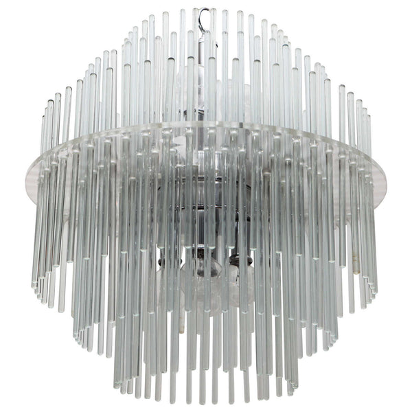 Glass Chandelier by Sciolari for Lightolier