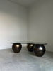 SOLD Vintage Raku Ceramic and Sculpted Glass by American Artist Mark Hines