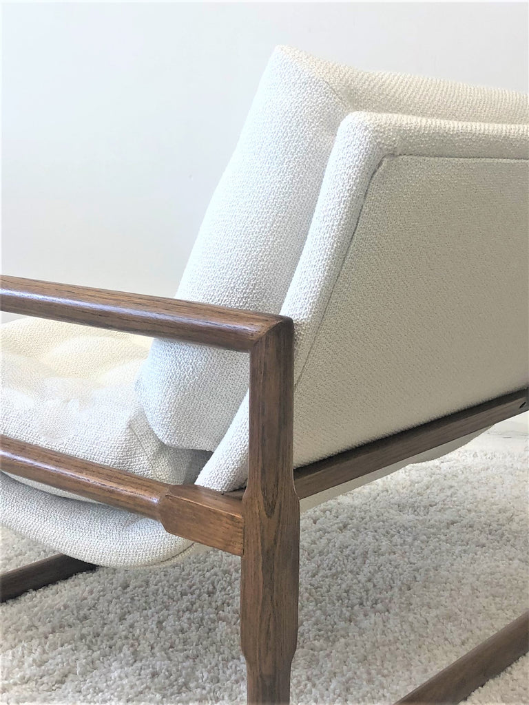 SOLD 1970's Milo Baughman Scoop Arm Chairs
