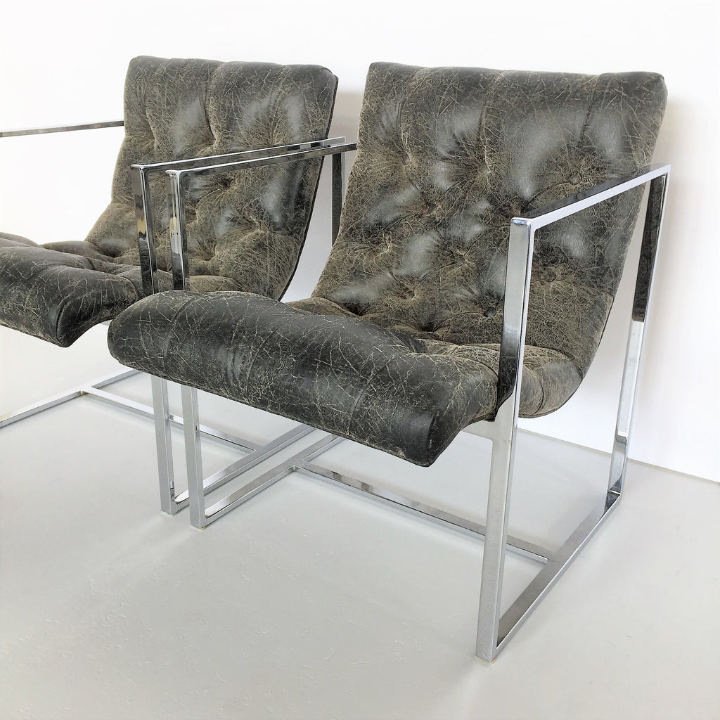 Scoop Chairs by Milo Baughman