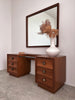 Rare Paul Frankl Dresser & Brutalist Mirror for Brown Saltman USA