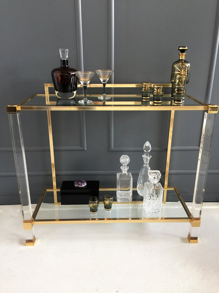 Lucite Bar Console by Pierre Vandel