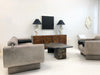 Vladimir Kagan 1980's Matinee Sofa and Arm Chair USA
