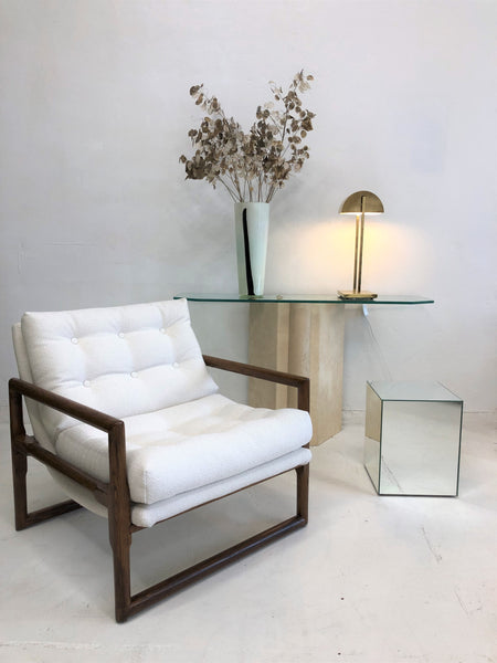 SOLD 1970's Milo Baughman Scoop Arm Chairs