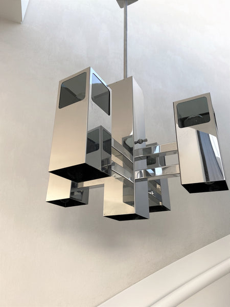 SOLD Bauhaus Industrial style Pendant by Robert Sonneman USA