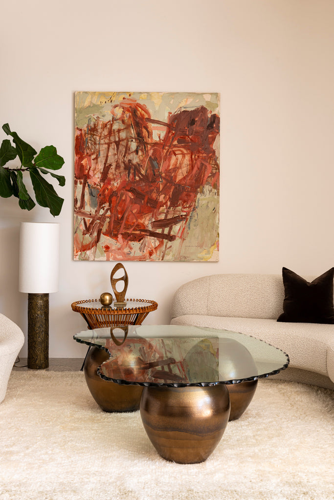 SOLD Vintage Raku Ceramic and Sculpted Glass by American Artist Mark Hines