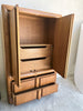SOLD Vintage 1960's American Oak Armoire