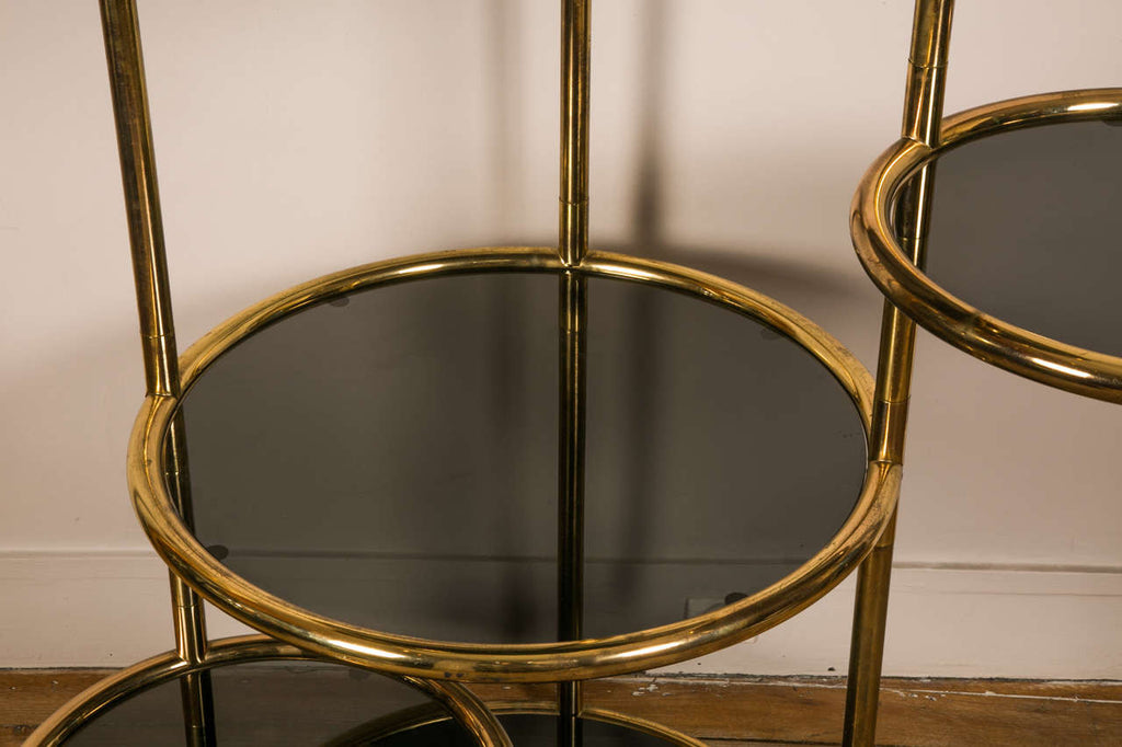Brass Swivelling Shelves by Pace