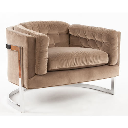 Chrome Milo Baughman Club Chair
