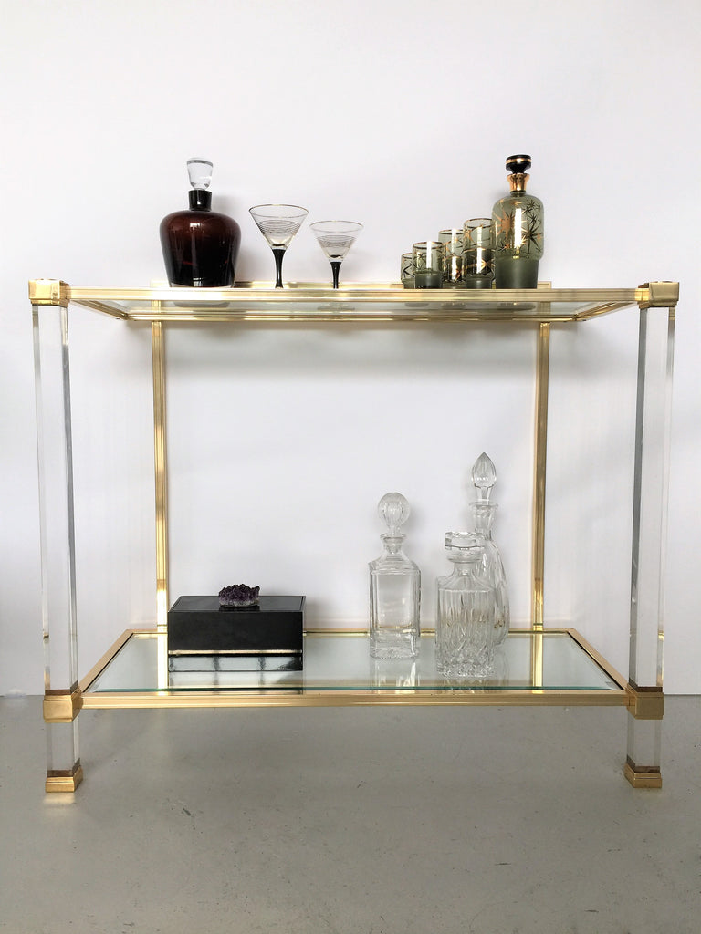 Lucite Bar Console by Pierre Vandel