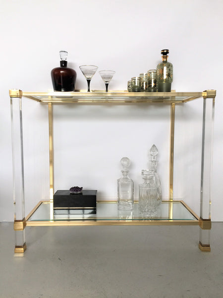 Lucite Bar Console by Pierre Vandel