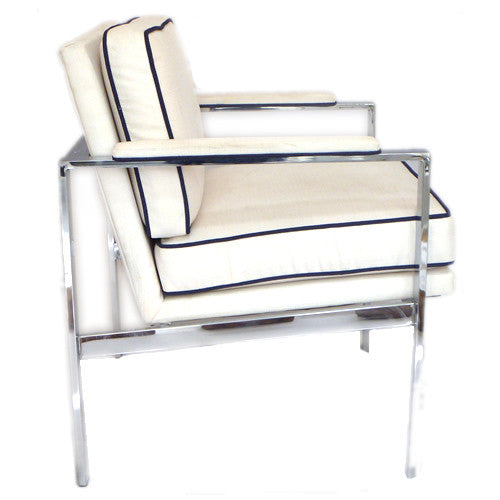 Milo Baughman Chrome Lounge Chair